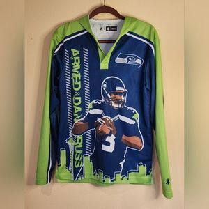Seattle Seahawk polyester pullover with Russell Wilson